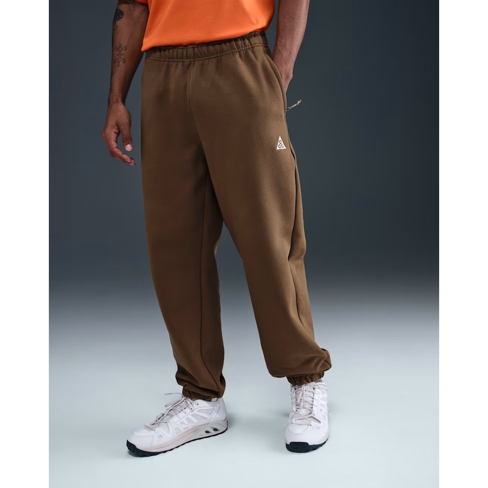 Nike ACG herma-FIT Tech Water Repel Tuff Fleece Pants‎ in Brown Adult Large NWT